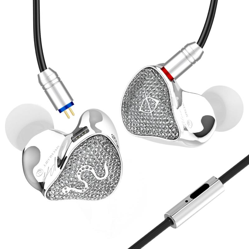 Earacoustic SPA-SG イヤ電話機 有線 カナル型イヤ電話機 有線イヤ電話機 マイクロホン付き添い人 10粍 PEEK+PU練りあわせる振りまわす板インナーマグネットダイナミックドライバーゲーミングイヤホン 豪然たるな分析的思考力インイヤーモニ