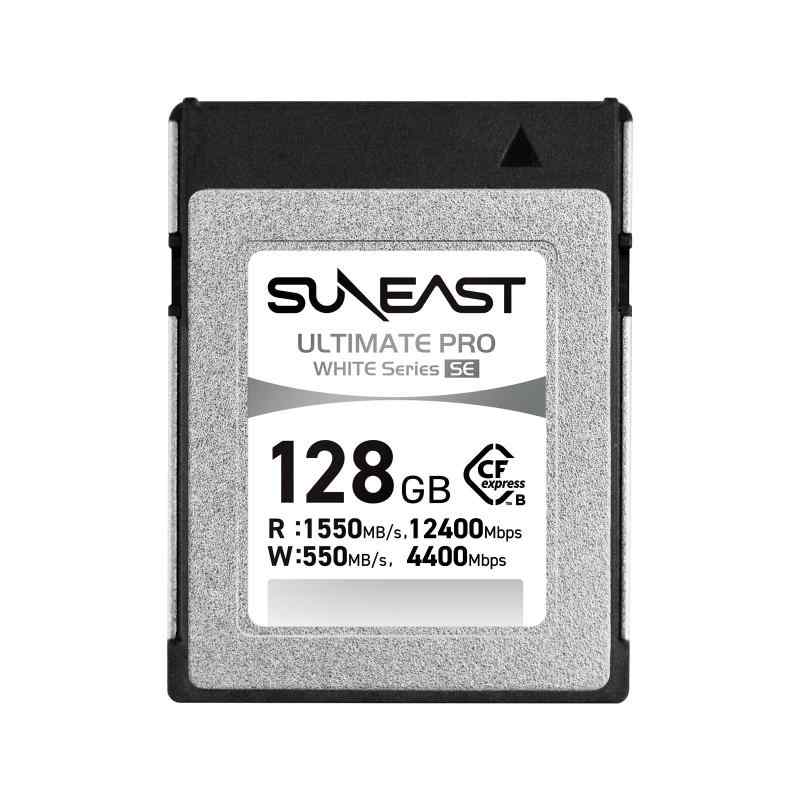 SUNEAST ULTIMATE PRO WHITE SE series CFexpress TypeB 128GB 最大書込速度1,550MB/s 最大読込速度550MB/s