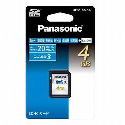 パナソニック 4GB SDHCメモリーカード CLASS4 RP-SDLB04GJK 4,473円
