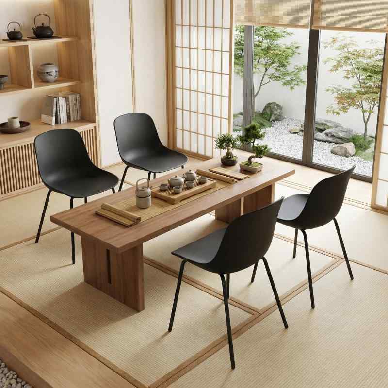 YOUNUOKE 会議用チェア 4脚セット タイプ 背もたれ付き クッションなし 20,686円
