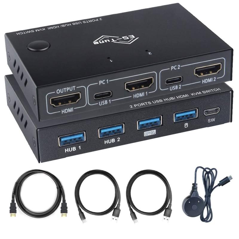 ES-Tune HDMI・KVM切替器 ドライバー不要 日本語説明書付