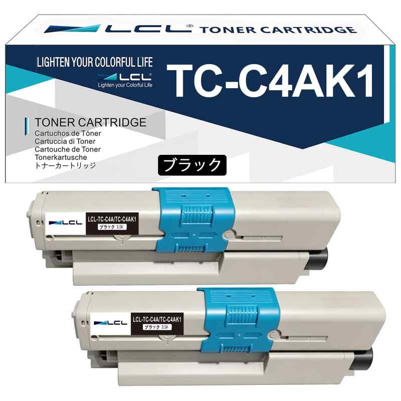 LCL OKI用 TC-C4A TC-C4AK1 互換トナーカートリッジ (2パック ブラック) 対応機種:OKI C332 /MC363/C332dn/MC363dn/C332dnw/MC363dnw｜emuland
