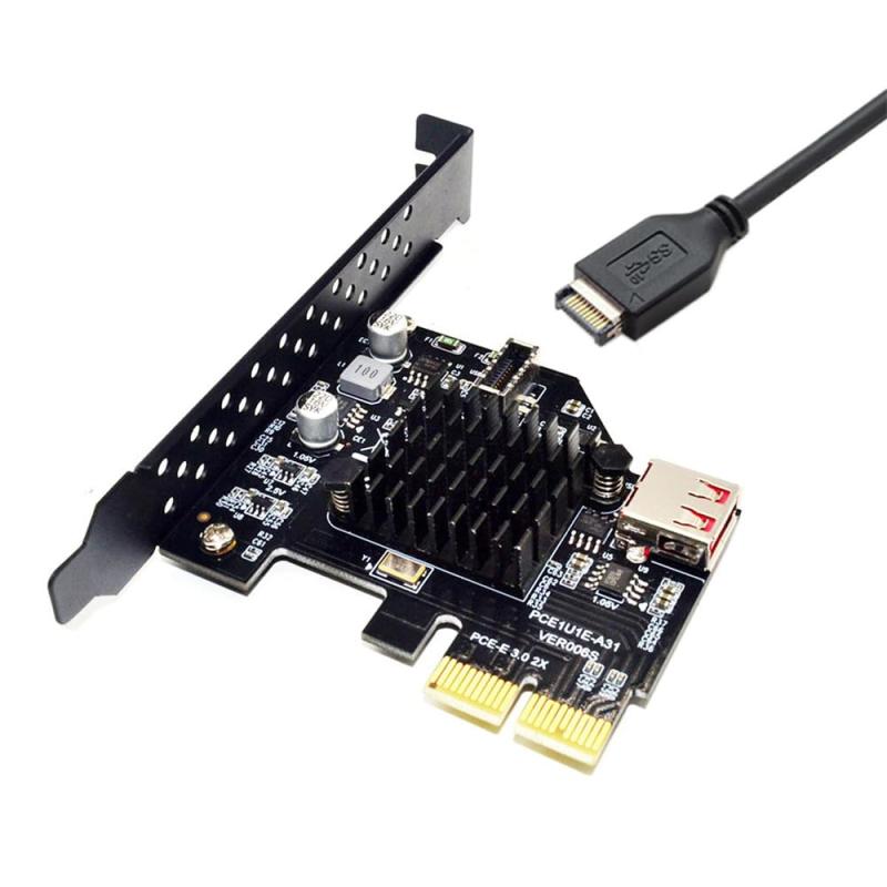 Xiwai 20Gbps USB 3.2 Gen2 Type-C USB-C - PCI-E 4X Express カードアダプター、デスクトップマザーボード用｜emuland