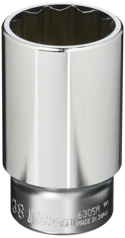 コーケン 3/4(19mm)SQ. 12角ディープソケット 38mm 6305M-38