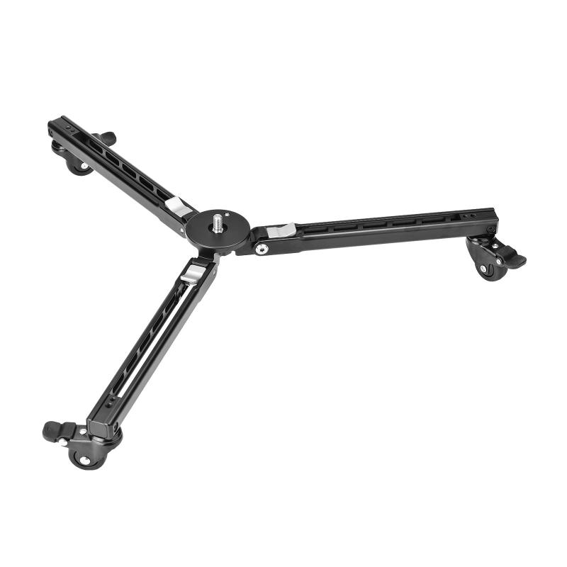 SWFOTO T1A20R 撮影写真用一脚ドリー 高耐久 最大荷重50kg三脚ホイール/3"ゴム車輪 汎用カメラビデオ/写真/照明に適用｜emuland
