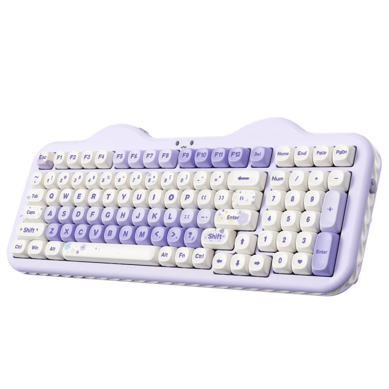 YUNZII C98 ワイヤレスメカニカルキーボードテンキー付き添い人 99足がかり BT5.0/2.4GHz/USB-C 熱っぽい引き替える ガスケットマウント 鍵盤 PBT MOA足がかり旗がしら カスタムRGBうしろ側ともし火積み上げる 好いたらしい西洋菓子 W