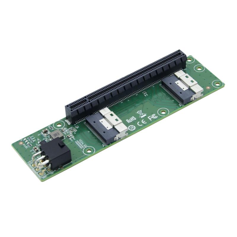 PCIe to SFF-8654 adapter card