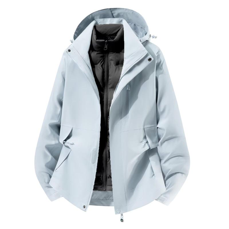[Vasarhely] 【3WAY防水ダウンジャケット】グラフェン保温 アウター メンズ レディース 登山 スキーウェア 防風 防寒 撥水 軽量 アウトドア コート 高機能防水透湿素材 取り外しインナー付き 春｜emuland