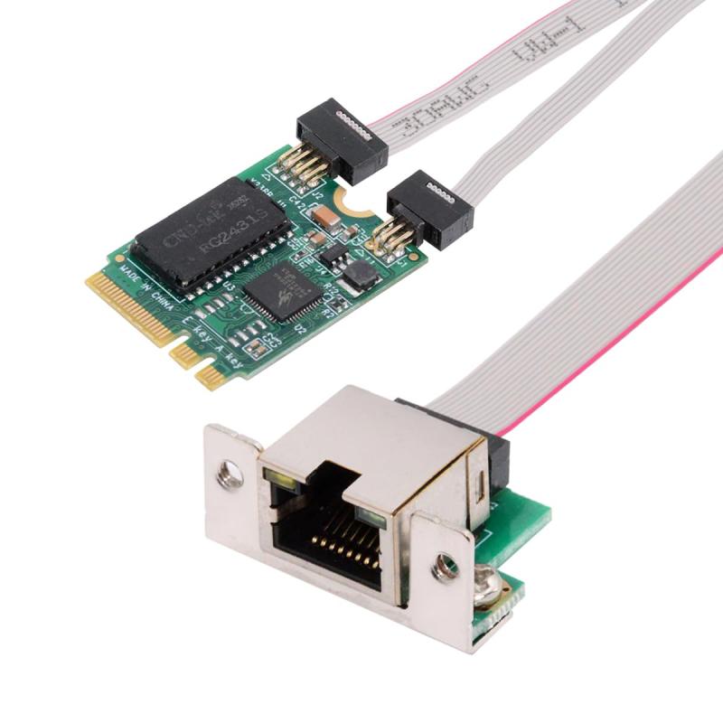 NFHK デュアルポート 2500Mbps 2.5Gbps - PCI-E PCI Express 1x GBE ギガビット 1000Mbps イーサネット ネットワーク LAN ケーブル アダプタ デスクトップ マザーボード用|emuland