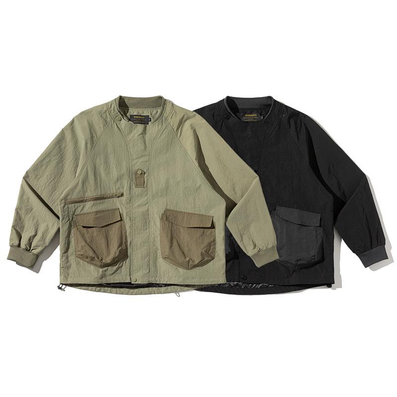 アウトドアウェア メンズ ジャケット 春 アウター スプリングコート カジュアル ストリート系 レトロ 復古 山系 都会的 紳士用 男性用 紳士服 軽量 快適 動きやすい 携帯性 撥水 防風 通気性 快適性 ファッション おしゃれ かっこいい クール シ｜emuland