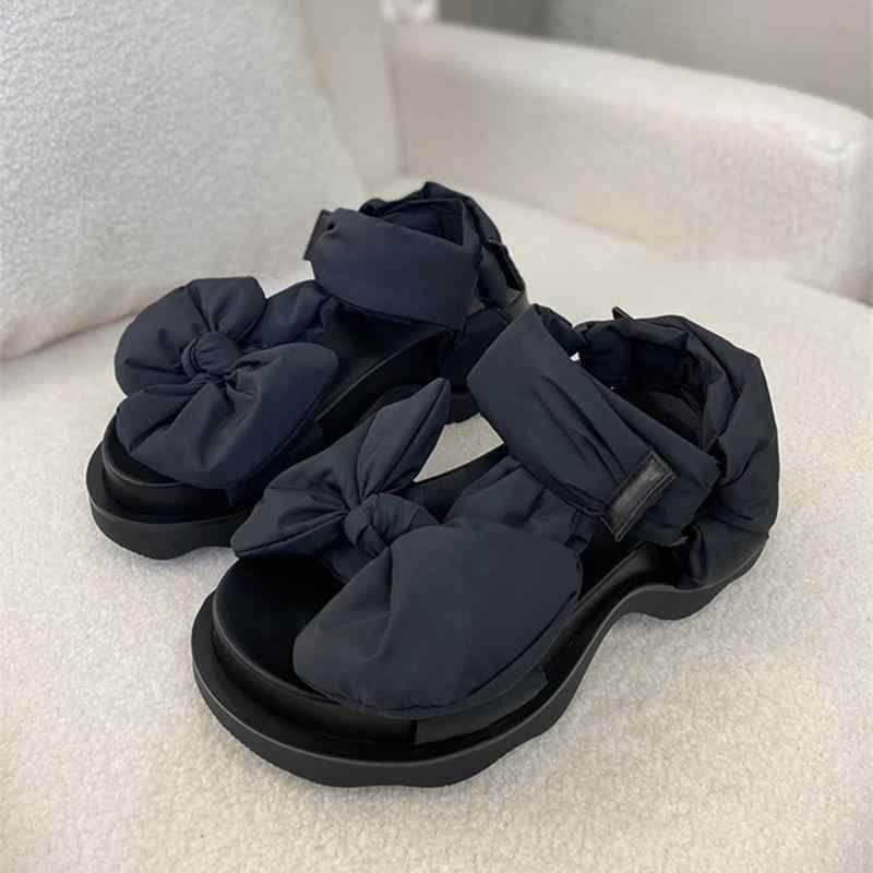 羊皮厚底マジックテープサンダル レディース 夏 涼しい 快適 歩きやすい おしゃれ かわいい 疲れにくい 23cm 24cm 25cm 26cm｜emuland