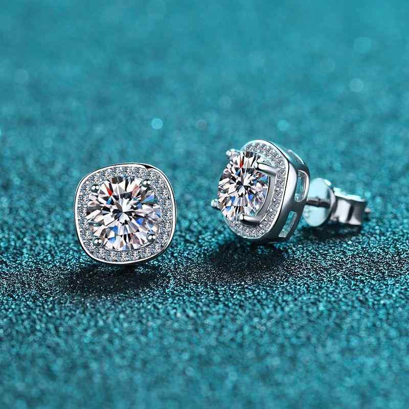 イヤリング 女性用 純銀 925 電気メッキ加工 PT950金 葉子 デザイン モサン石 ジルコニア ミックス 1克拉 ペア 植物 花卉 モチーフ 異国情調 スタイル 文? 復古 トレンド 軽量 細工 細身 シルバー アクセサリー 夏 シーズン 日常使い｜emuland 8,749円