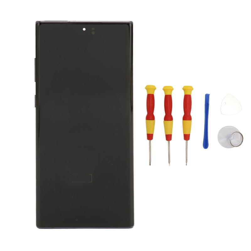 Note 10 Plus用LEDスクリーン交換、 Note 10 Plus用フレーム修復ツール付きタッチスクリーンデジタイザーアセンブリ｜emuland