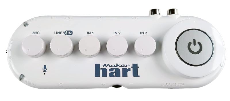 Maker hart Just Combo V 5チャンネルステレオ入力/マイク入力/Bluetooth入出力/USBオーディオ出力/内蔵マイク/USBミュート/オーディオミキサーインターフェース|emuland