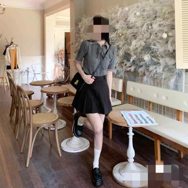 レディース 春夏 ニット ポロシャツ 薄手 綿 素材 七分袖 翻領 ゆったり シルエット 気質 通勤 通勤用 普段使い 白色 グレー ネイビー 接触冷感 吸湿速乾 軽量 伸縮性 カジュアル トップス シャツ ポロ セーター ニットウェア｜emuland