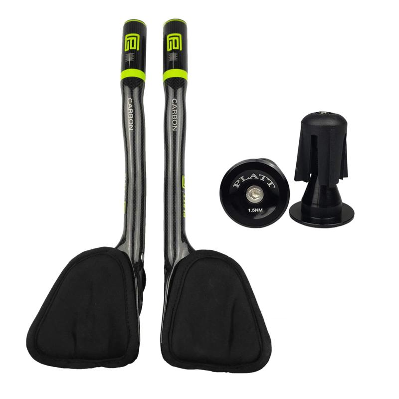 PLATT TTハンドルバー カーボンファイ超軽量 3K光沢/つや消し 自転車のTTバー エアロバー 31.8 * 340mm｜emuland