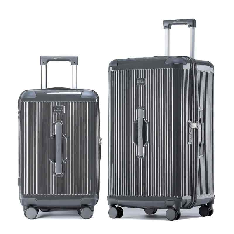 [LIGHTGO] スーツケース キャリーバッグ 軽量 大容量 20インチ 26インチ 30インチ 機内持ち込み 海外旅行 静音 ハイグレード PC材質 アルミ合金 伸縮棒 TSAロック 収納しやすい 防水 360度静音キャ｜emuland 19,180円