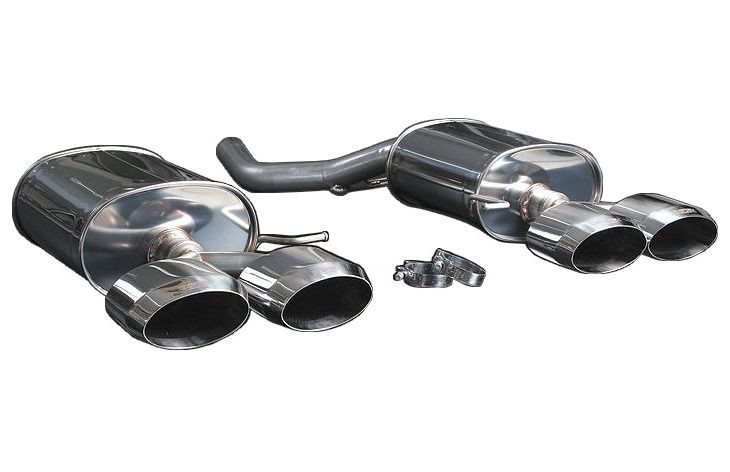 【M's】BMW 5シリーズ（2010.3-）F10／F11 両側 4本出し マフラー ／ ENERGY MOTOR SPORT エナジーMS ステンレス マフラー ／／ セダン ／ ツーリング ／ JQR認定品 車検適合