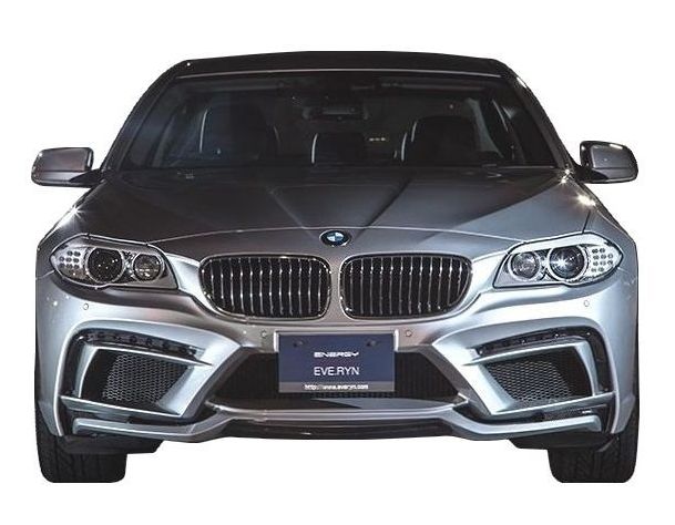 【M's】BMW 5シリーズ（2010.3-）F10／F11 フロント バンパー キット FRP ／ ENERGY MOTOR SPORT エアロ ／／ バンパー ／ デイライトカバー ／ ハニカムネット ／ EVO 10.2 スタンダードモデル