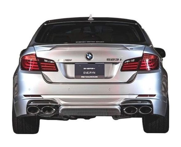 【M's】BMW 5シリーズ セダン（2010.3-）F10 リア アンダー スポイラー FRP ／ ENERGY MOTOR SPORT エアロ ／／ EVO 10.2 スタンダードモデル｜エムズパーツshop　店
