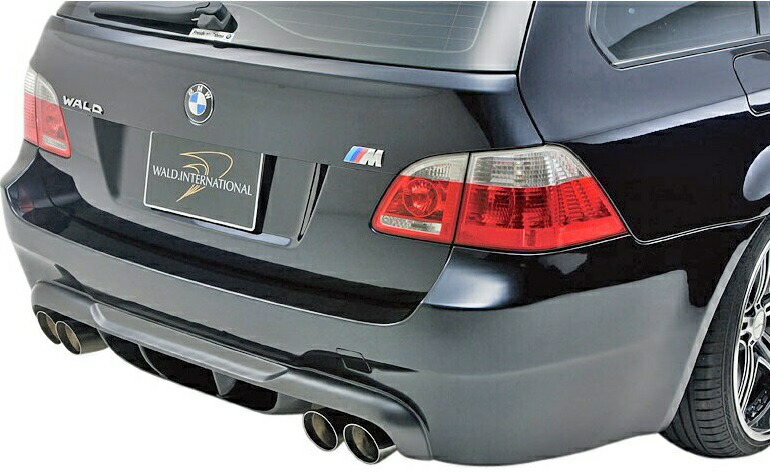 【M's】E61 BMW 5シリーズ ツーリングワゴン(-2007y/2007y-)WALD SPORTS LINE リアバンパースポイラー(ネット別売)//FRP製 ヴァルド バルド スポーツライン M5LOOK M5ルック エアロ 525i 530i 540i 545i
