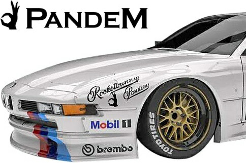 【M's】E31 BMW 8シリーズ (1990y-1999y) PANDEM フロントフェンダー 左右 パンデム FRP製 エアロ カスタム シンプル ワイドフェンダー オーバーフェンダー 840Ci 850i 850CSi ロケットバニー ロケバニ｜エムズパーツshop　店