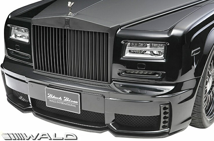 【M's】ロールスロイス ファントム SERISE-2 (2012y-) WALD Black Bison フロントバンパースポイラー (LEDランプ付)//FRP製 ヴァルド エアロ カスタム シンプル ロールス Rolls Royce PHANTOM シリーズ2 バルド ファントム2 デイライト|エムズパーツshop 店