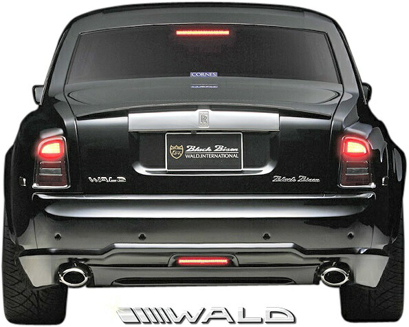 【M's】ロールスロイス ファントム (2003y-2008y) WALD Black Bison リアバンパースポイラー／／FRP製 ヴァルド バルド エアロ カスタム シンプル ロールス Rolls Royce PHANTOM ブラックバイソン リヤバンパースポイラー｜エムズパーツshop　店