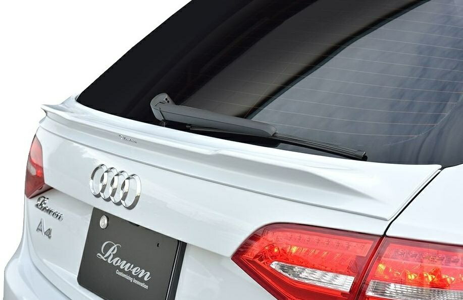 【M's】 アウディ A4 アバント S-Line ／ S4 Avant リア ゲート スポイラー ROWEN ロエン ロウェン エアロ リヤ R audi 8K 後期 フェイスリフト MC 後 1A010T00