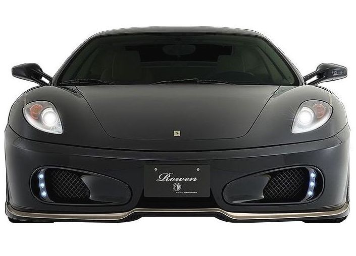 【M's】 フェラーリ F430 フロント ダクト カバー(LED付)FRP / ROWEN/ロエン エアロ // FRONT DUCT COVER 1F001D00 / Ferrari F430 F430S 4.3 F1 COUPE SPIDER|エムズパーツshop 店