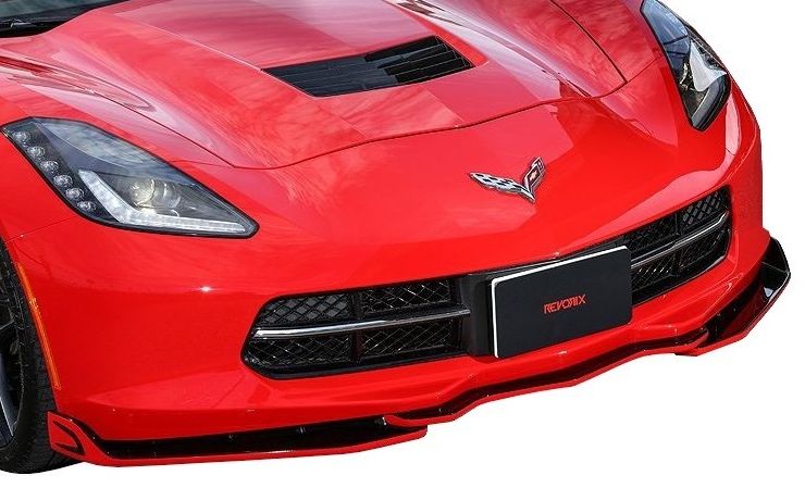 【M's】 REVORIX C7 コルベット フロント スポイラー ROWEN ロエン エアロ アンダー リップ ハーフ スプリッター シボレー CHEVROLET CORVETTE LT1 Z51 ／ FRP G0230010