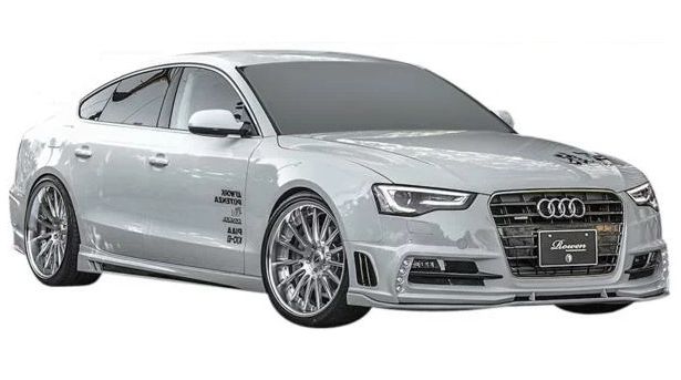 【M's】AUDI A5(8T)8TCDN (2012.01-) SPORTBACK//後期 facelift ROWEN FRP製 フルエアロ3点セット フロントバンパー/サイドステップ/リヤバンパー アウディ スタイルキット1 1A008X10 ロエン ロウェン