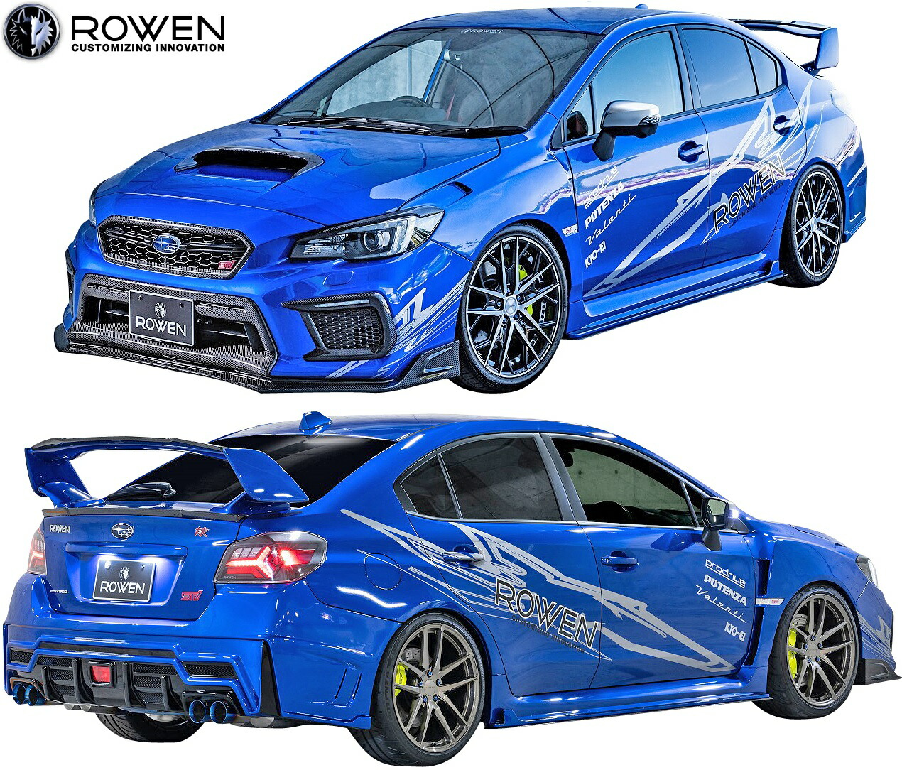 楽天市場】【M's】スバル WRX STI 後期 (2017.6-) ROWEN サイドダクト