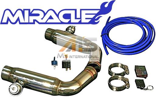 【M's】R230 AMG SLクラス SL55/SL63（V8）MIRACLE 可変センターマフラー／／1910 C230 SL230 クーペ ミラクル オールステンレス 可変センターパイプ エキゾースト 新品