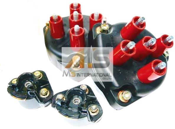 【M's】W140 ベンツ Sクラス V8（M119）純正OEM ディスビキャップ＋ディスビローター（1台分）セット／／純正OEM セダン クーペ CL 400SEL S400L 500SE S500 S500L 500SEC S500C 119-158-0102 1191580102 119-158-0331 1191580331 新品