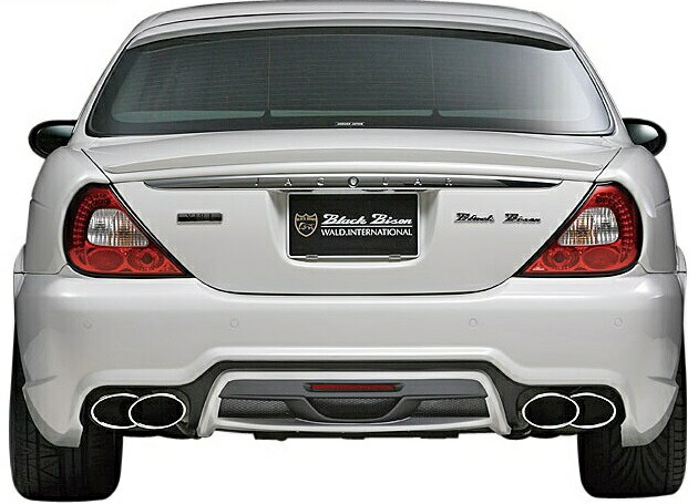 【M's】ジャガー X350 X358（-07y/07y-）WALD Black Bison リアバンパースポイラー（LEDランプ／ネット付属）／／FRP JAGUAR ヴァルド バルド スポーツライン ブラックバイソン リヤ エアロ パーツ