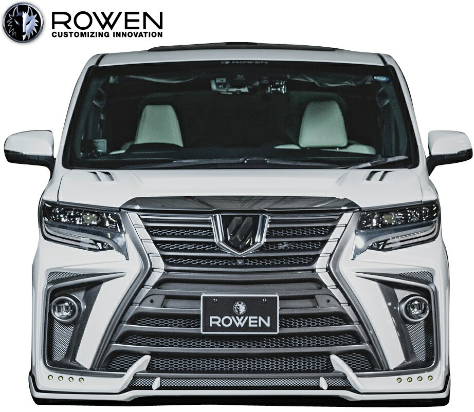 【M's】トヨタ アルファード 30系 RR Sグレード 後期 (2018.01-) ROWEN フロントバンパー／／バンパータイプ FRP ローウェン エアロ バンパー ロエン ローエン ロウェン ローウェン ALPHARD 30アルファード アルファード30 AGH GGH AYH30W 2T031A00｜エムズパーツshop　店