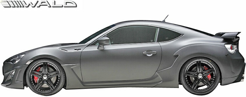 【M's】トヨタ 86 ZN6 (H24.4-) WALD Sports Line サイドステップ 左右／／FRP製 ハチロク ヴァルド バルド エアロ サイドスカート サイドエアロ カスタム シンプル スポーツライン TOYOTA ドリフト ゼロヨン