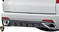 【M's】 トヨタ 200 ハイエース 4型 5型 6型 (ワイドボディ スーパーロング 用) AIMGAIN 純VIP マフラーフィニッシャー (専用マフラーカッター付属) エイムゲイン エイムガイン エアロ パーツ 社外 外装 部品 正規 本物 カスタム 200系 HIACE