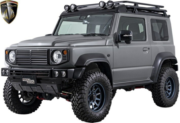 【M's】スズキJB74Wジムニーシエラ(2018y-)AIMGAINMUDRONADVENTUREタイプ2エアロキット2点(F+R)エイムゲインマッドロンアドヴェンチャーFRPエアロセットパーツフルエアロフルキット社外外装改造カスタムJIMNYSIERRA74ジムニー74シエラType-2
