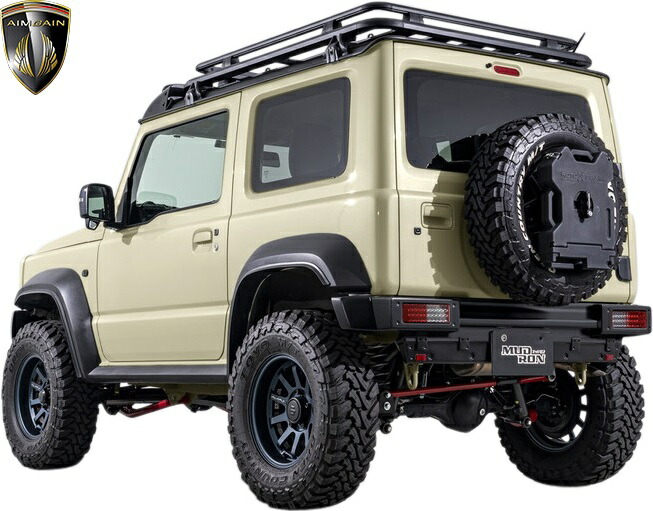 【M's】スズキJB74Wジムニーシエラ(2018y-)AIMGAINMUDRONADVENTUREタイプ2エアロキット2点(F+R)エイムゲインマッドロンアドヴェンチャーFRPエアロセットパーツフルエアロフルキット社外外装改造カスタムJIMNYSIERRA74ジムニー74シエラType-2