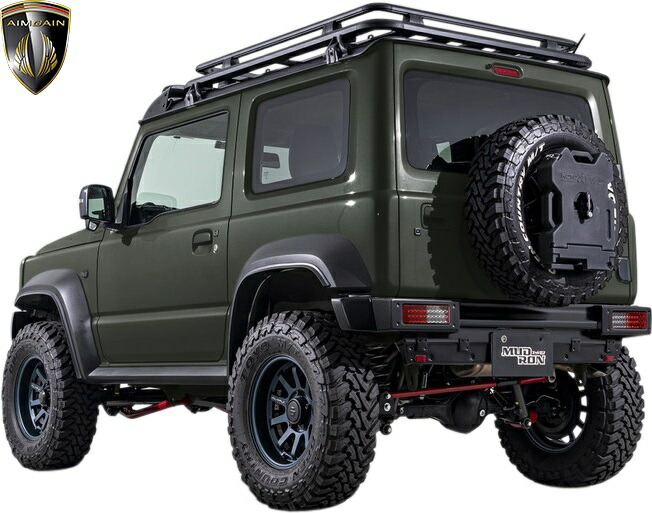 【M's】スズキJB74Wジムニーシエラ(2018y-)AIMGAINMUDRONADVENTUREタイプ2エアロキット2点(F+R)エイムゲインマッドロンアドヴェンチャーFRPエアロセットパーツフルエアロフルキット社外外装改造カスタムJIMNYSIERRA74ジムニー74シエラType-2