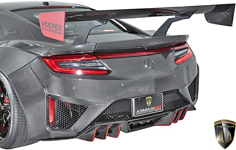 【M's】ホンダ NSX NC1 (2016y-) AIMGAIN GT リアパンパ―スポイラー／／エイムゲイン ドライカーボン DRY CARBON エアロ リヤバンパースポイラー リアスポイラー リヤスポイラー NS-X N-SX エヌエスエックス HONDA ACURA アキュラ