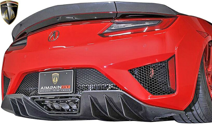 【M's】ホンダ NSX NC1 (2016y-) AIMGAIN SPORT ドライカーボン リアディフューザー (交換タイプ)／／DRY CARBON エイムゲイン スポーツ エアロ リヤディフューザー リアアンダーディフューザー NS-X N-SX エヌエスエックス HONDA ACURA アキュラ