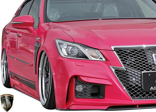 【M's】 トヨタ 前期 210系 クラウン アスリート AWS210 (2012.12-2015.9) AIMGAIN 純VIP GT サイドステップ 左右 FRP エイムゲイン エアロ パーツ カスタム シンプル 外装 エイムガイン TOYOTA CROWN 21 210 ATHLETE 210クラウン 21クラウン