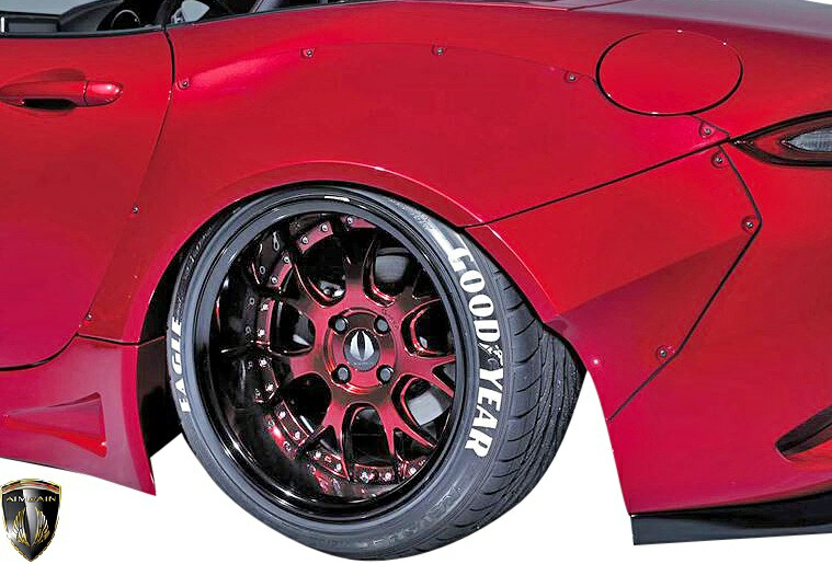 【M's】 マツダ ND ロードスター (2015y-) AIMGAIN GT リアオーバーフェンダー 左右 ( 4ピース / 60mmワイド ) FRP エイムゲイン エアロ パーツ カスタム シンプル 外装 改造 ドレスアップ エイムガイン Roadster ワイドフェンダー オバフェン ワイド