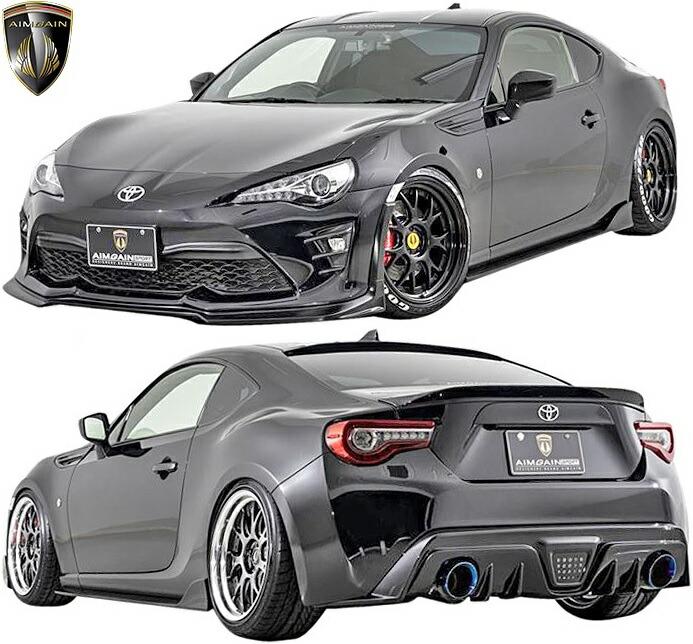 【M's】 トヨタ 後期 86 ハチロク ZN6 (2016.8-) AIMGAIN SPORT タイプ2 フルキット 3点 (ノーマルフェンダー Ver) エイムゲイン スポーツ FRP 未塗装 エアロ パーツ フルエアロ エアロキット フルキット セット カスタム シンプル 改造 外装 SET KIT Type-2 T2|エムズパーツshop 店