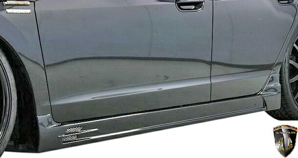 【M's】 ホンダ インサイト ZE2 (2009y-2014y) AIMGAIN HYBRID SPORT サイドステップ 左右 ／／ エイムゲイン FRP 未塗装 エアロ パーツ カスタム シンプル ドレスアップ 改造 外装 バンパータイプ エイムガイン HONDA INSIGHT サイドスカート サイドスポイラー