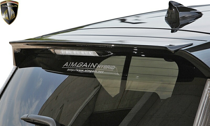 【M's】 トヨタ 前期 アクア NHP10 (2011y-2014y) AIMGAIN HYBRID リアウイング ／／ エイムゲイン FRP 未塗装 エアロ パーツ カスタム シンプル ドレスアップ 改造 外装 エイムガイン AQUA リヤウイング ルーフスポイラー ルーフウイング