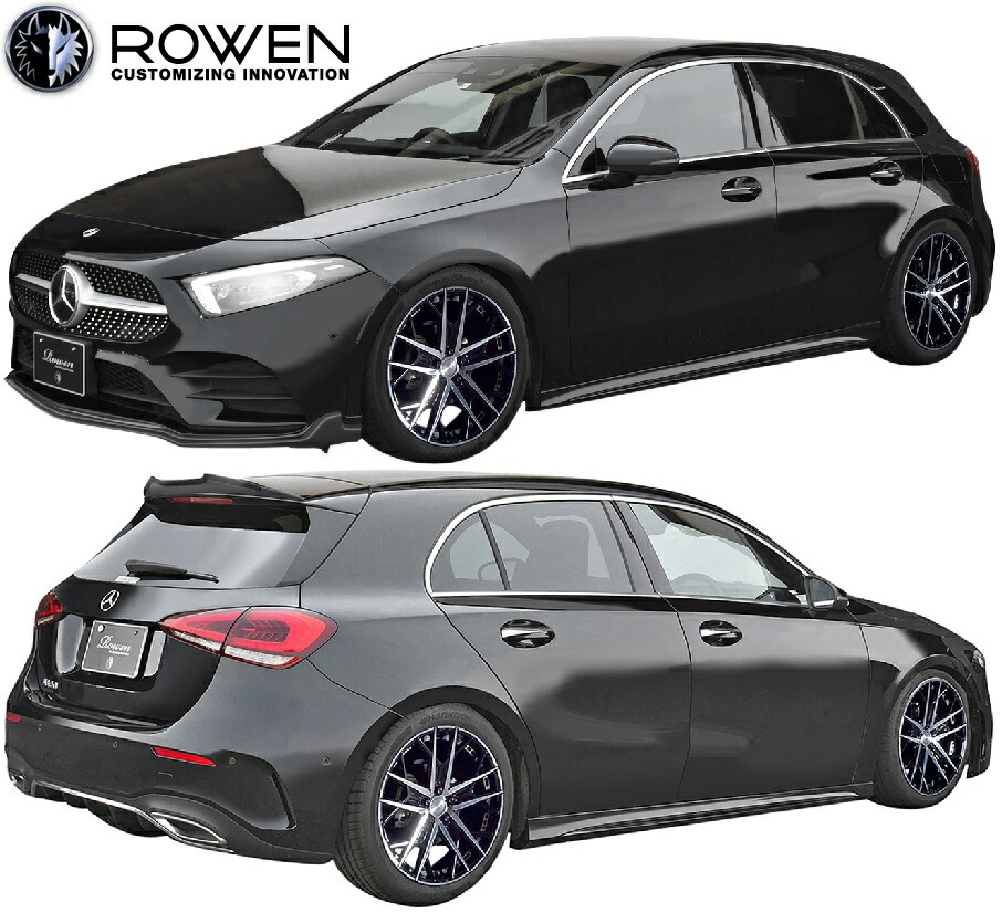 【M's】 W177 ベンツ Aクラス AMG-LINE (2018.10-) ROWEN エアロ 3点 セット FRP 未塗装 狼炎 ロエン ロウェン ローウェン ローエン トミーカイラ エアロ パーツ フルエアロ エアロキット セット カスタム 新型Aクラス メルセデス BENZ AMGライン A180 A200d A250
